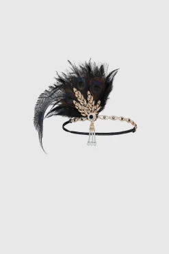 BABEYOND Rhinestone | Feather<Rhinestone Leaf Feather Headpiece