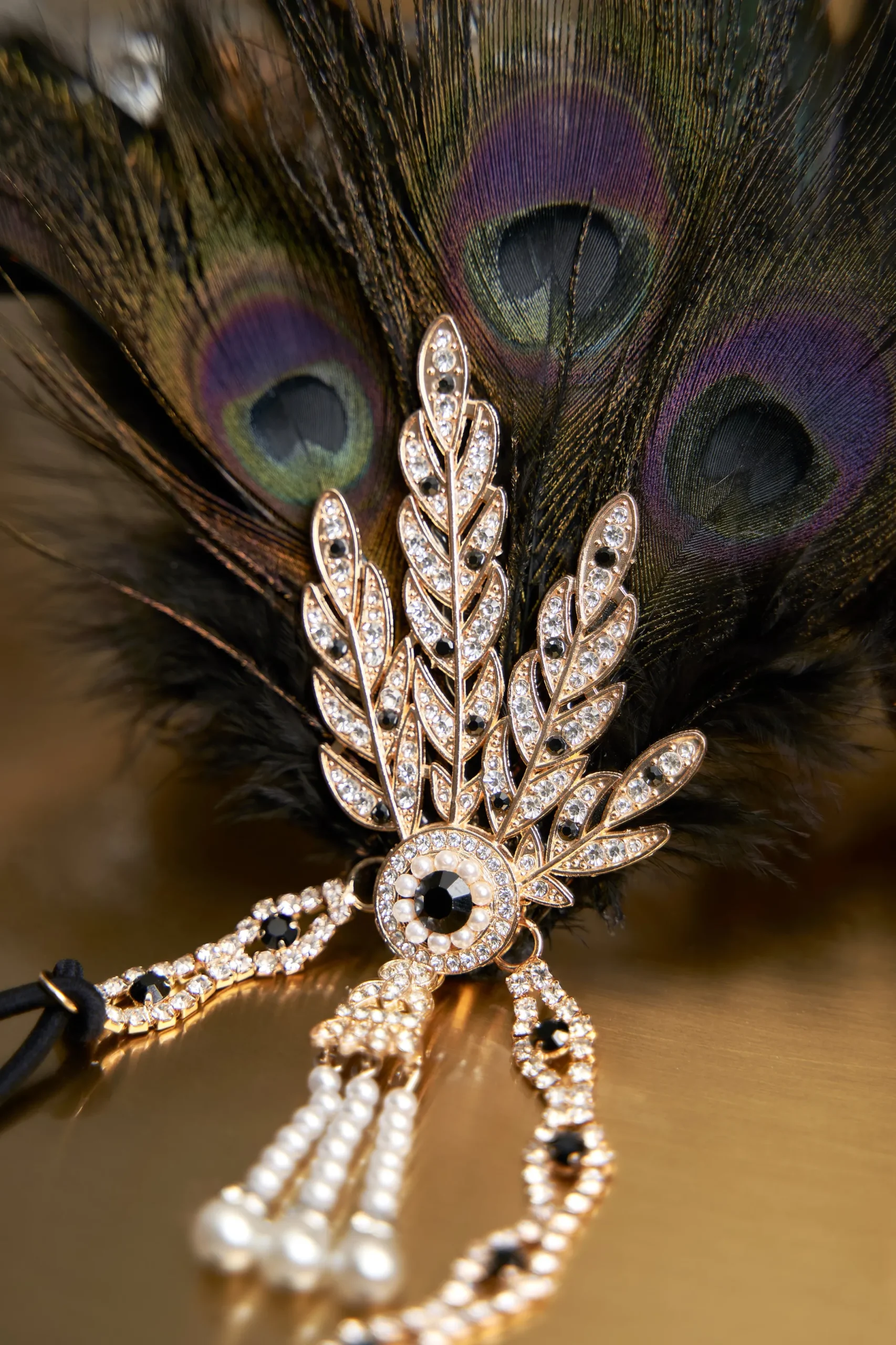 BABEYOND Rhinestone | Feather<Rhinestone Leaf Feather Headpiece