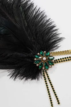 BABEYOND Feather | Chain<Rhinestone Studded Feather Headband