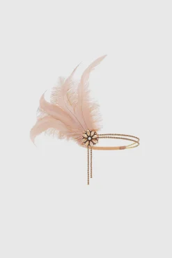 BABEYOND Feather | Chain<Rhinestone Studded Feather Headband