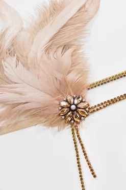 BABEYOND Feather | Chain<Rhinestone Studded Feather Headband