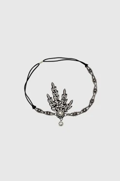 BABEYOND Rhinestone | Rhinestone<Rhinestone Studded Leaf Hairband