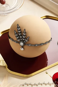 BABEYOND Rhinestone | Rhinestone<Rhinestone Studded Leaf Hairband
