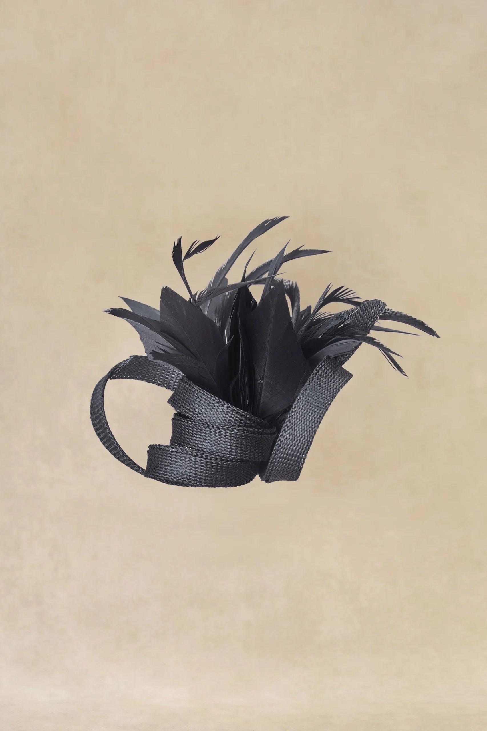 BABEYOND Fascinators<Ribbon Feather Hair Clip Fascinator