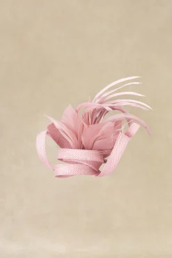 BABEYOND Fascinators<Ribbon Feather Hair Clip Fascinator