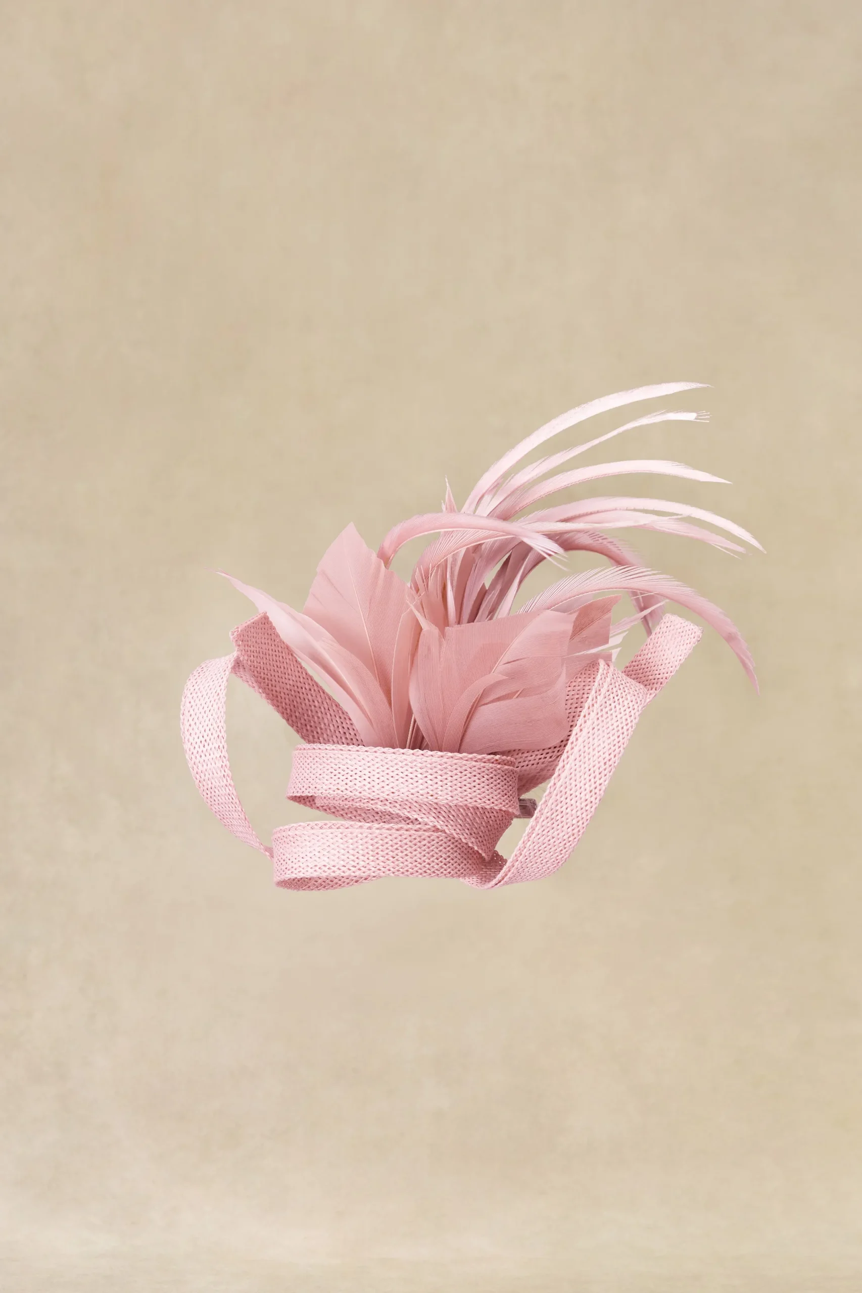 BABEYOND Fascinators<Ribbon Feather Hair Clip Fascinator