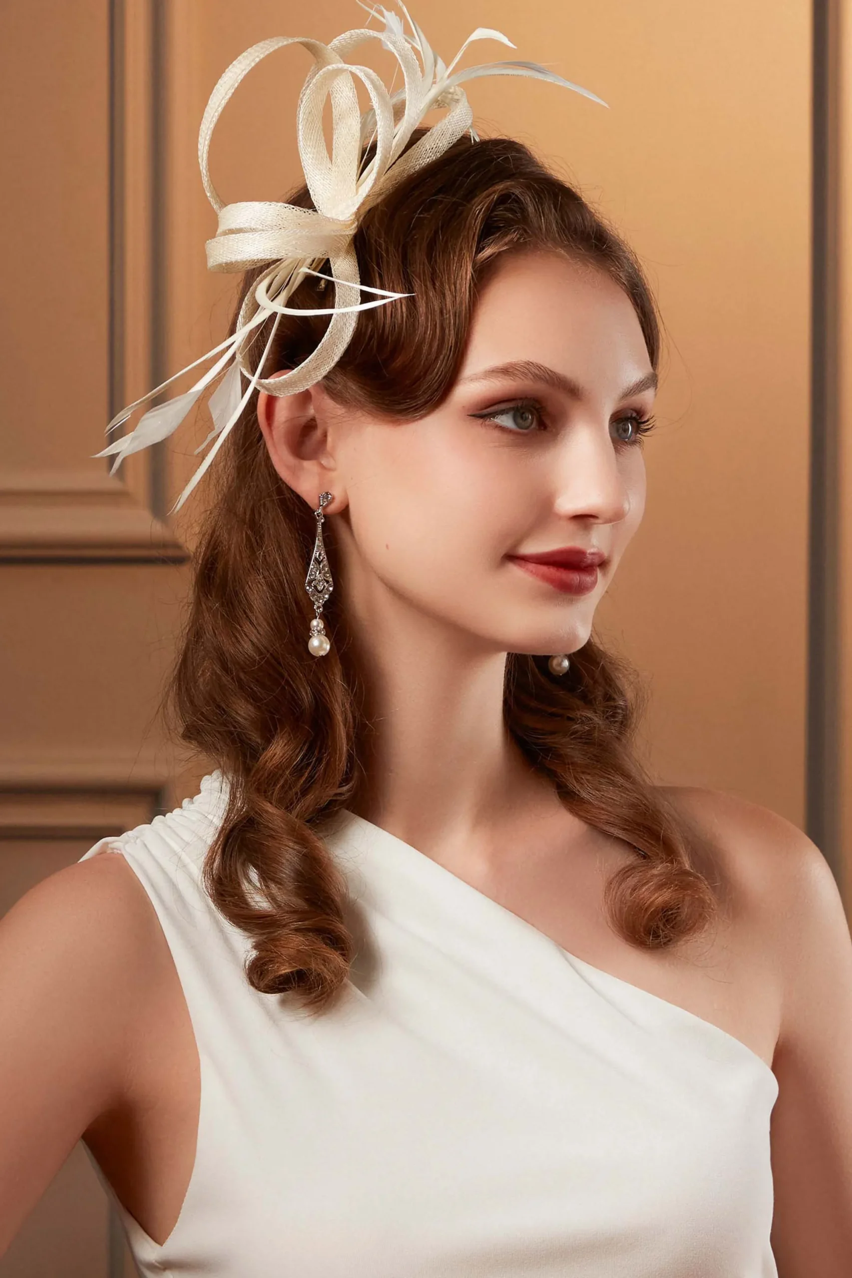 BABEYOND Fascinators<Ribbon Feather Headband Fascinators