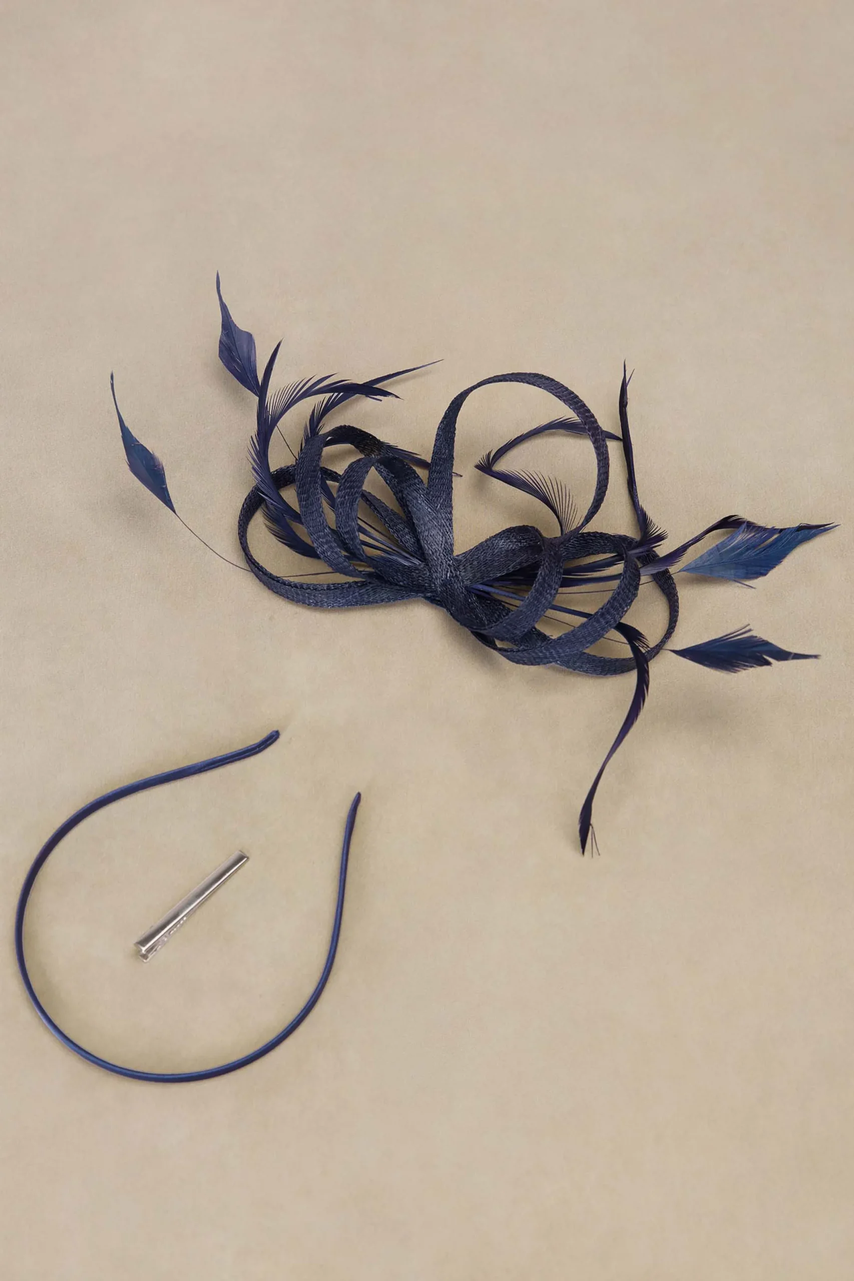 BABEYOND Fascinators<Ribbon Feather Headband Fascinators