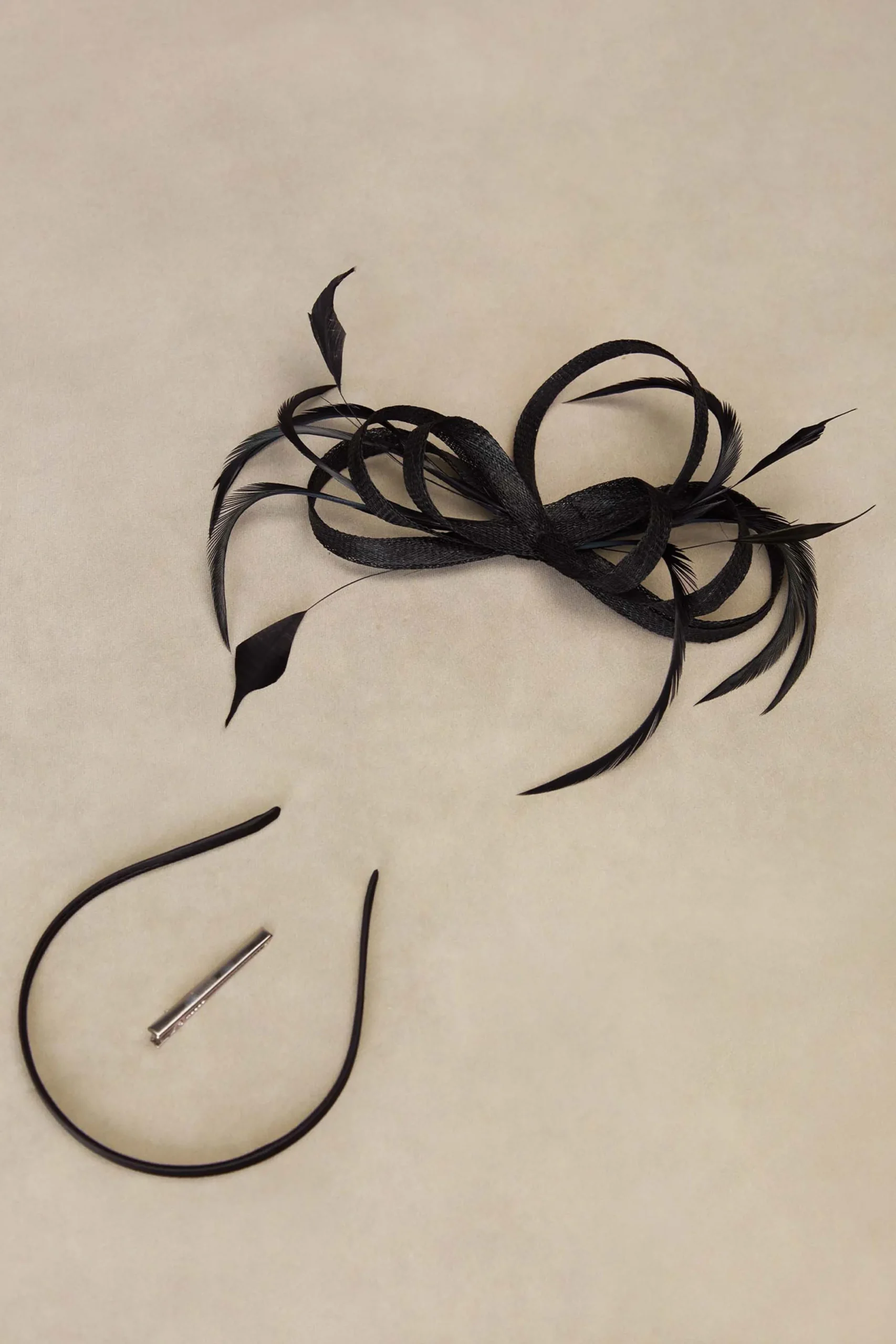BABEYOND Fascinators<Ribbon Feather Headband Fascinators