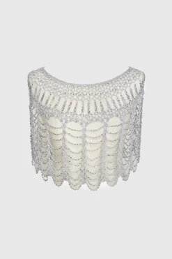 BABEYOND Shawls & Scarves | Vintage<1920s Beaded Gatsby Bolero Shawl
