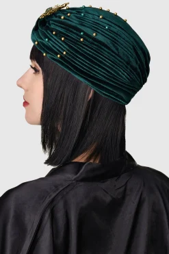 BABEYOND Hats<1920s Beaded Peacock Turban Hat