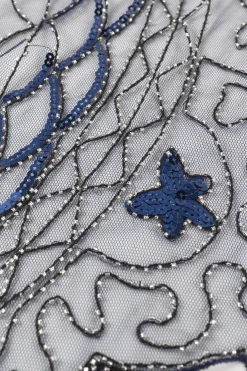 BABEYOND Shawls & Scarves | Vintage<1920s Beaded Sequin zigzag Shawl