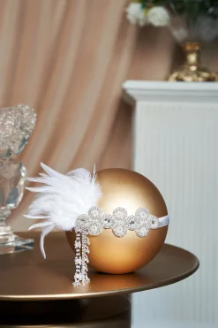 BABEYOND Feather | Rhinestone<1920s Crystal Beaded Feather Headband