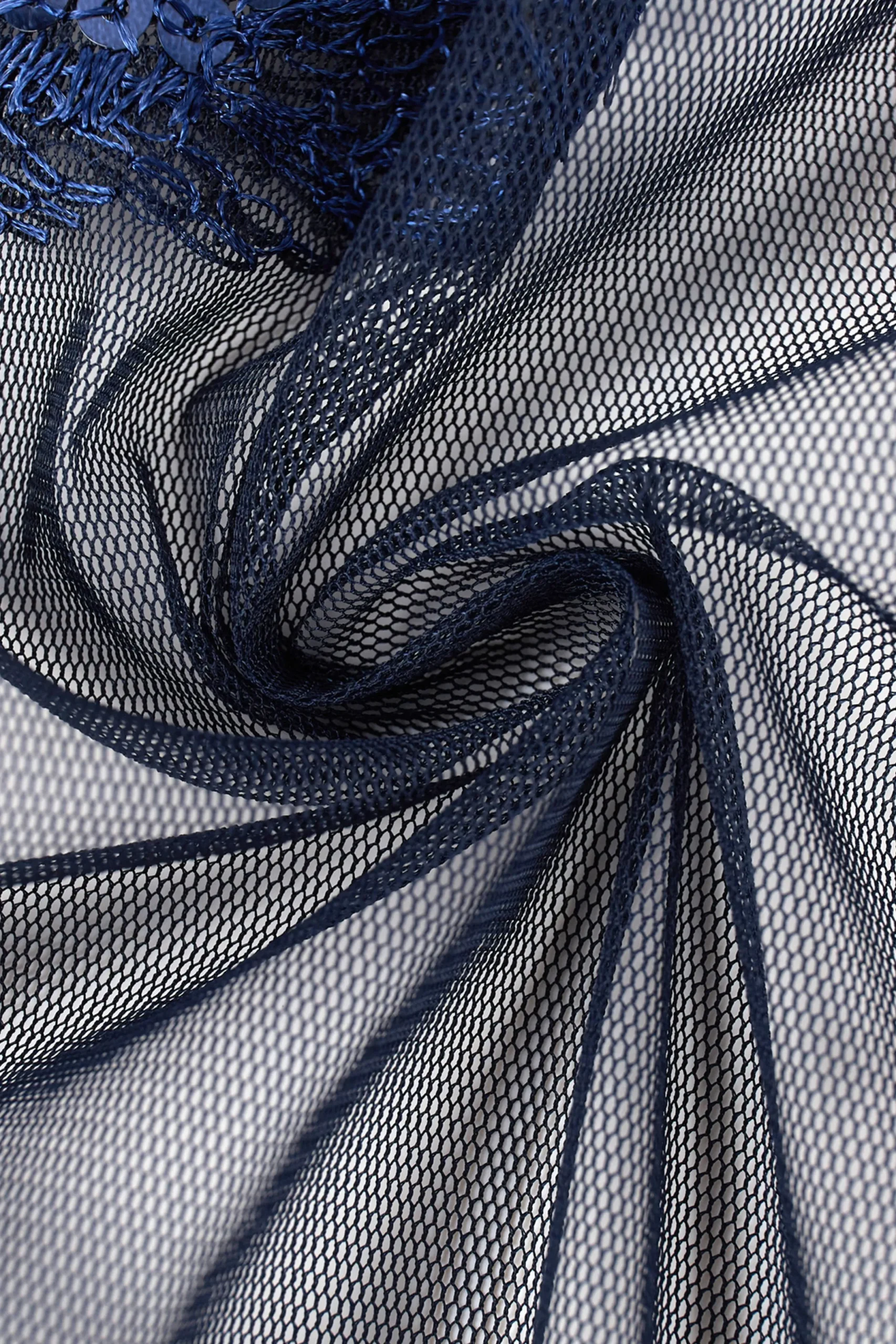 BABEYOND Shawls & Scarves | Vintage<1920s Embroidered Sequin Peacock Shawl