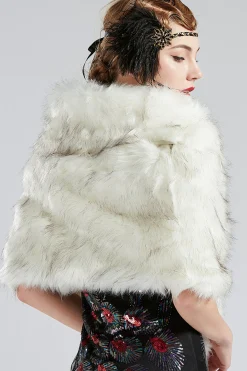 BABEYOND Shawls & Scarves | Vintage<1920s Faux Fur Scarf Wrap Evening Cape