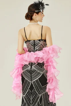 BABEYOND Shawls & Scarves | Vintage<1920s Flapper Chandelle Silk Boa
