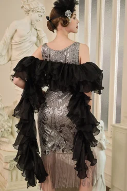 BABEYOND Shawls & Scarves | Vintage<1920s Flapper Chandelle Silk Boa