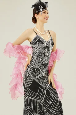 BABEYOND Shawls & Scarves | Vintage<1920s Flapper Chandelle Silk Boa