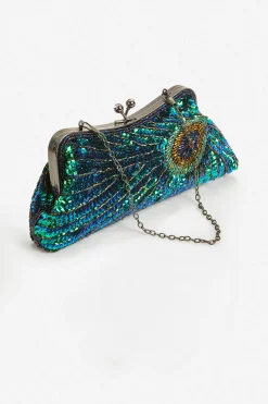 BABEYOND Handbags | Vintage<1920s Flapper Peacock Sequined Clutch