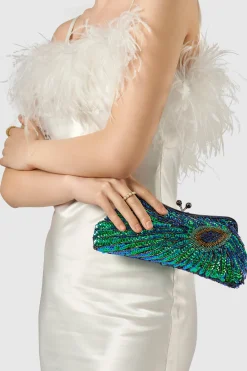 BABEYOND Handbags | Vintage<1920s Flapper Peacock Sequined Clutch