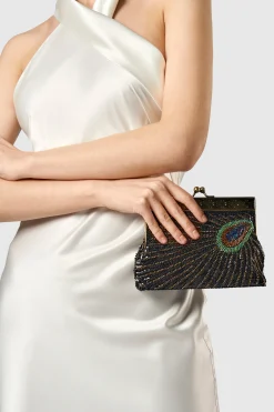 BABEYOND Handbags | Vintage<1920s Gatsby Peacock Sequined Clutch
