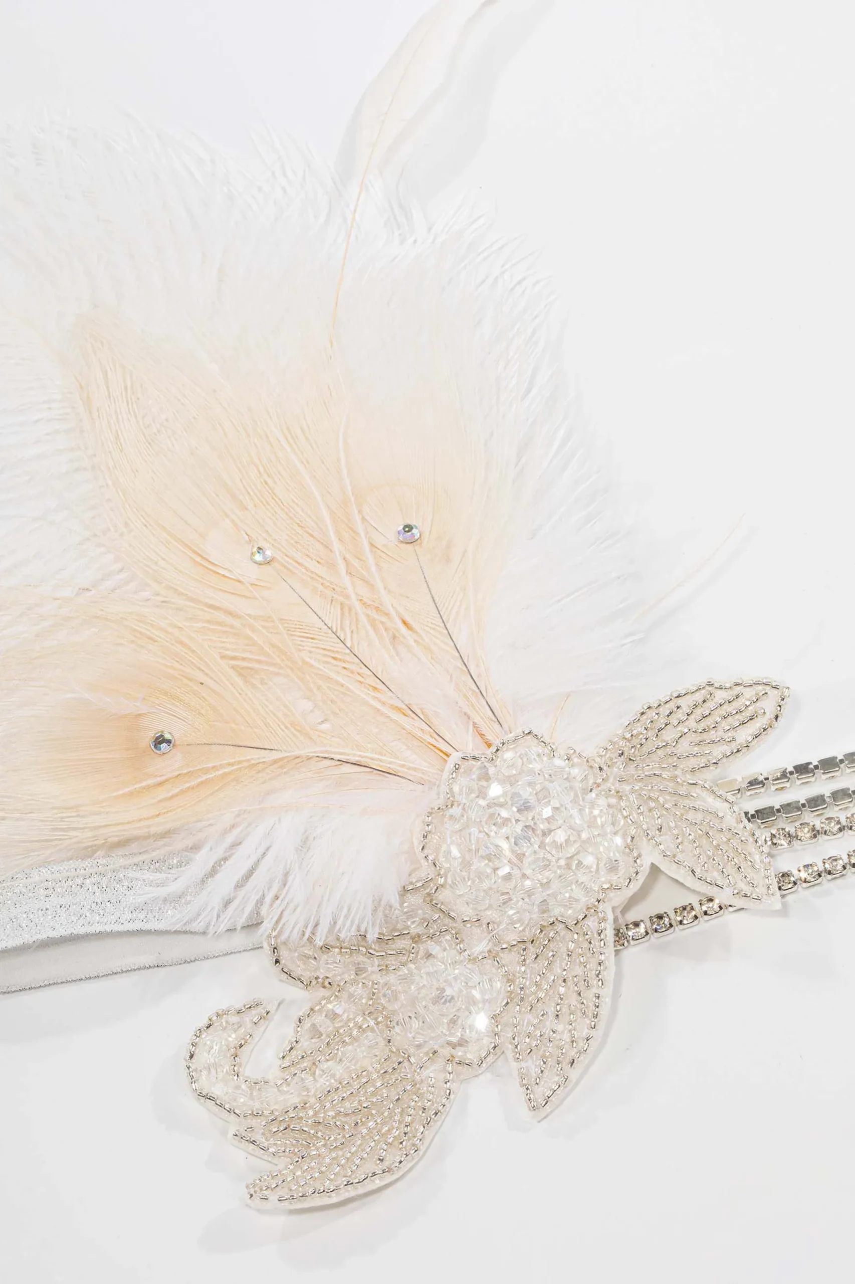 BABEYOND Feather | Chain<1920s Gorgeous Beaded Feather Hairband