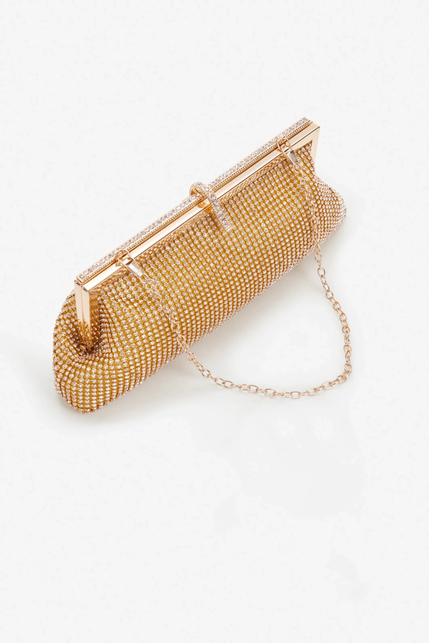 BABEYOND Handbags | Vintage<1920s Rhinestone Studded Chain Clutch