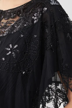 BABEYOND Shawls & Scarves | Vintage<1920s Sequin Beaded Evening Shawl