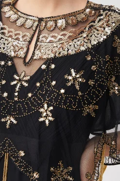 BABEYOND Shawls & Scarves | Vintage<1920s Sequin Beaded Evening Shawl