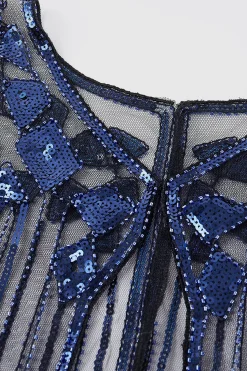 BABEYOND Shawls & Scarves | Vintage<1920s Sequin Gatsby Evening Shawl