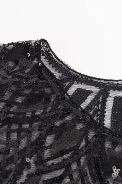 BABEYOND Shawls & Scarves | Vintage<1920s Sequin Gatsby Flapper Shawl