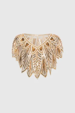 BABEYOND Shawls & Scarves | Vintage<1920s Sequin Gatsby Flapper Shawl