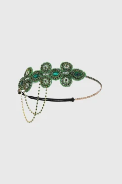 BABEYOND Rhinestone | Chain<1920s Sparkle Rhinestone Chain Floral Circlet