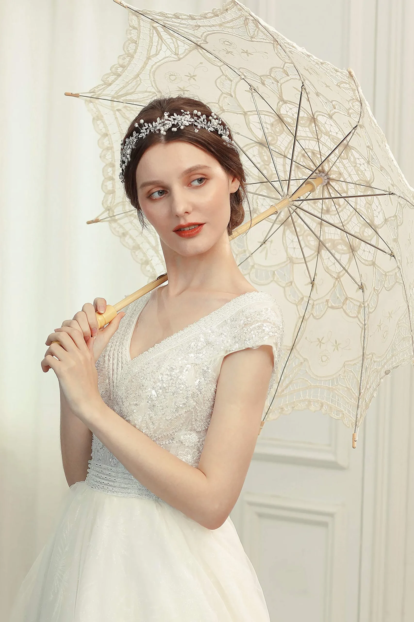 BABEYOND Vintage | Lady<1920s Vintage Lace Umbrella Parasol