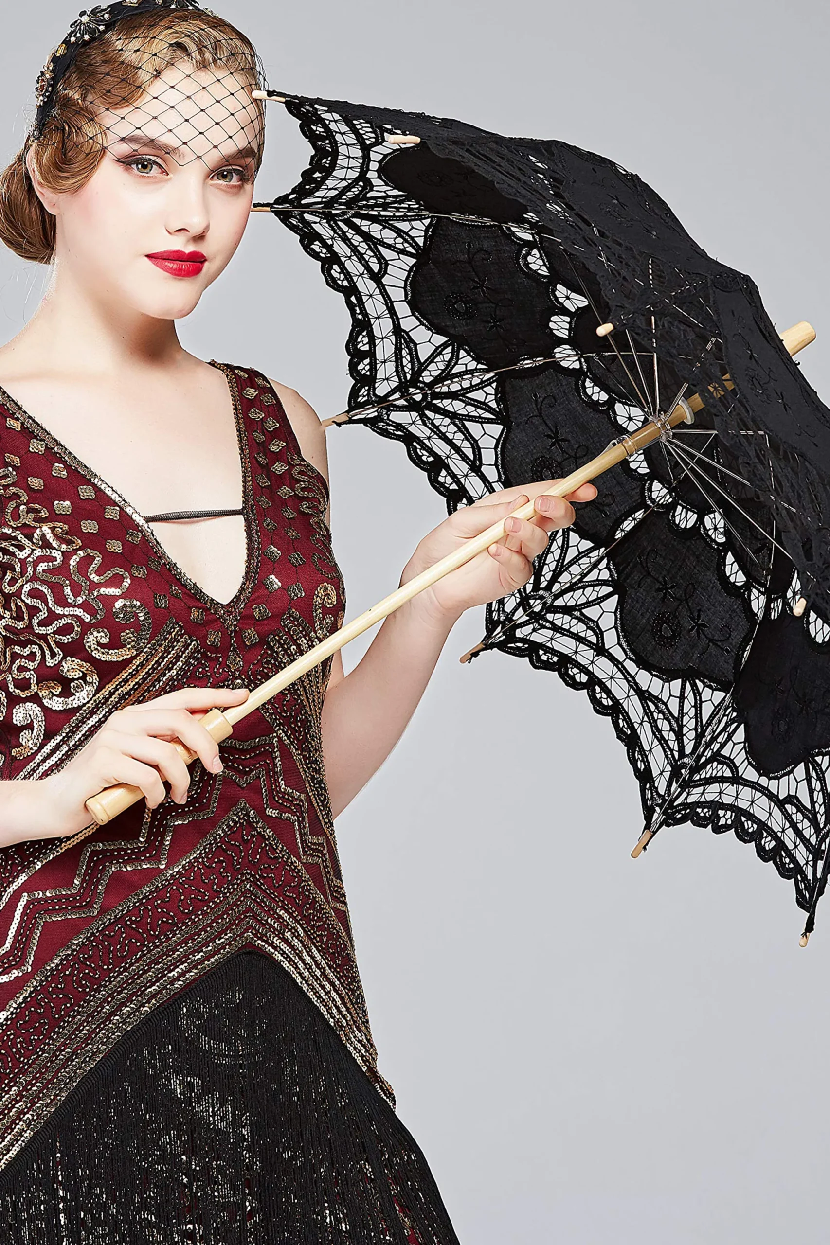BABEYOND Vintage | Lady<1920s Vintage Lace Umbrella Parasol