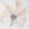 BABEYOND Fans | Vintage<1920s Vintage Rhinestone Feather Fan