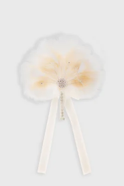 BABEYOND Fans | Vintage<1920s Vintage Rhinestone Feather Fan