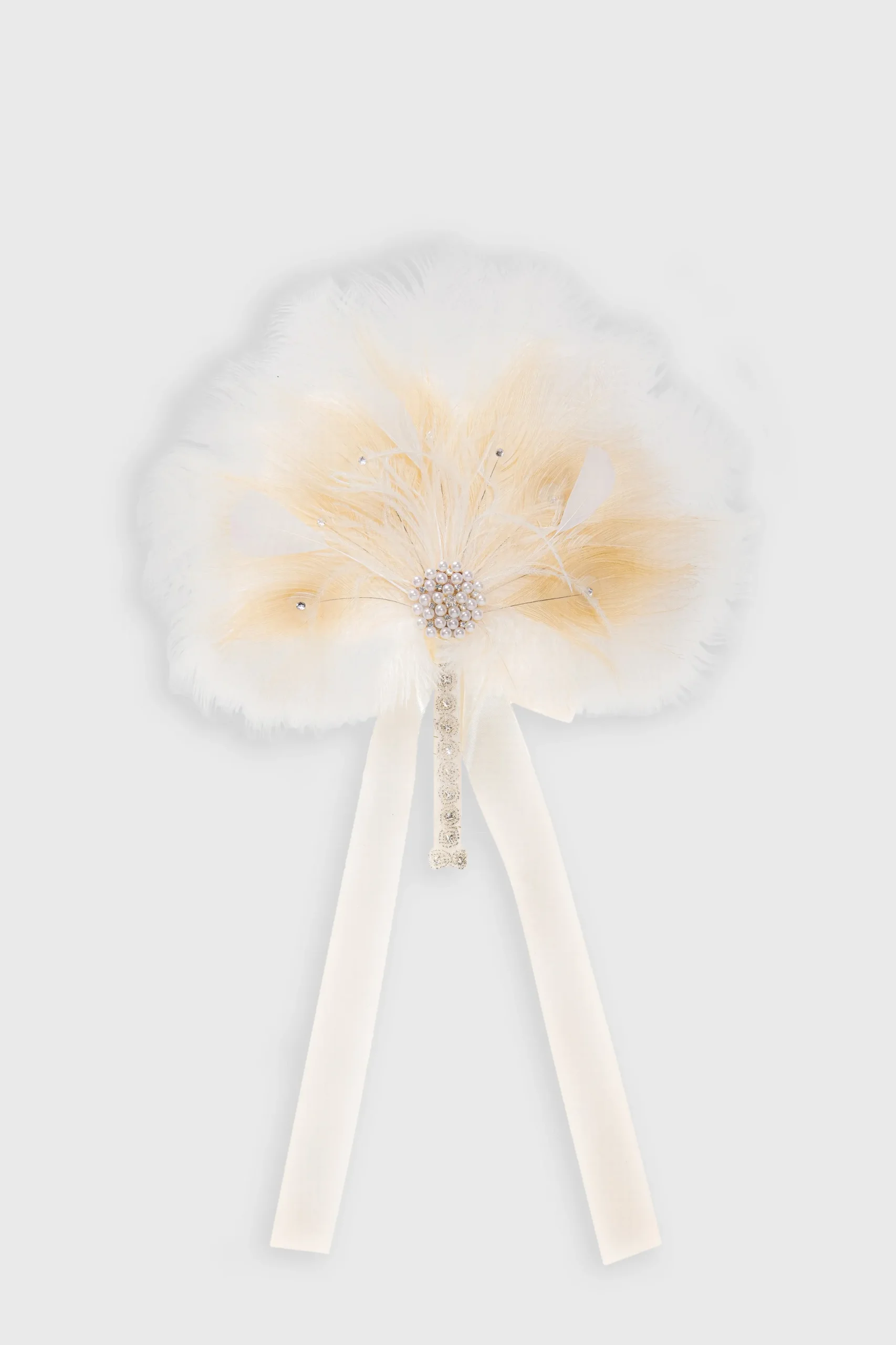 BABEYOND Fans | Vintage<1920s Vintage Rhinestone Feather Fan