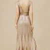 BABEYOND Evening Dresses | Formal Dresses<Scoop Neck Sheer Side Slit Sequin Dress