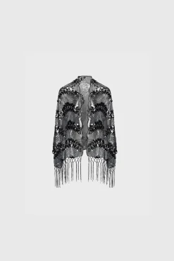 BABEYOND Shawls & Scarves<Sequined Shell Embroidery Evening Shawl
