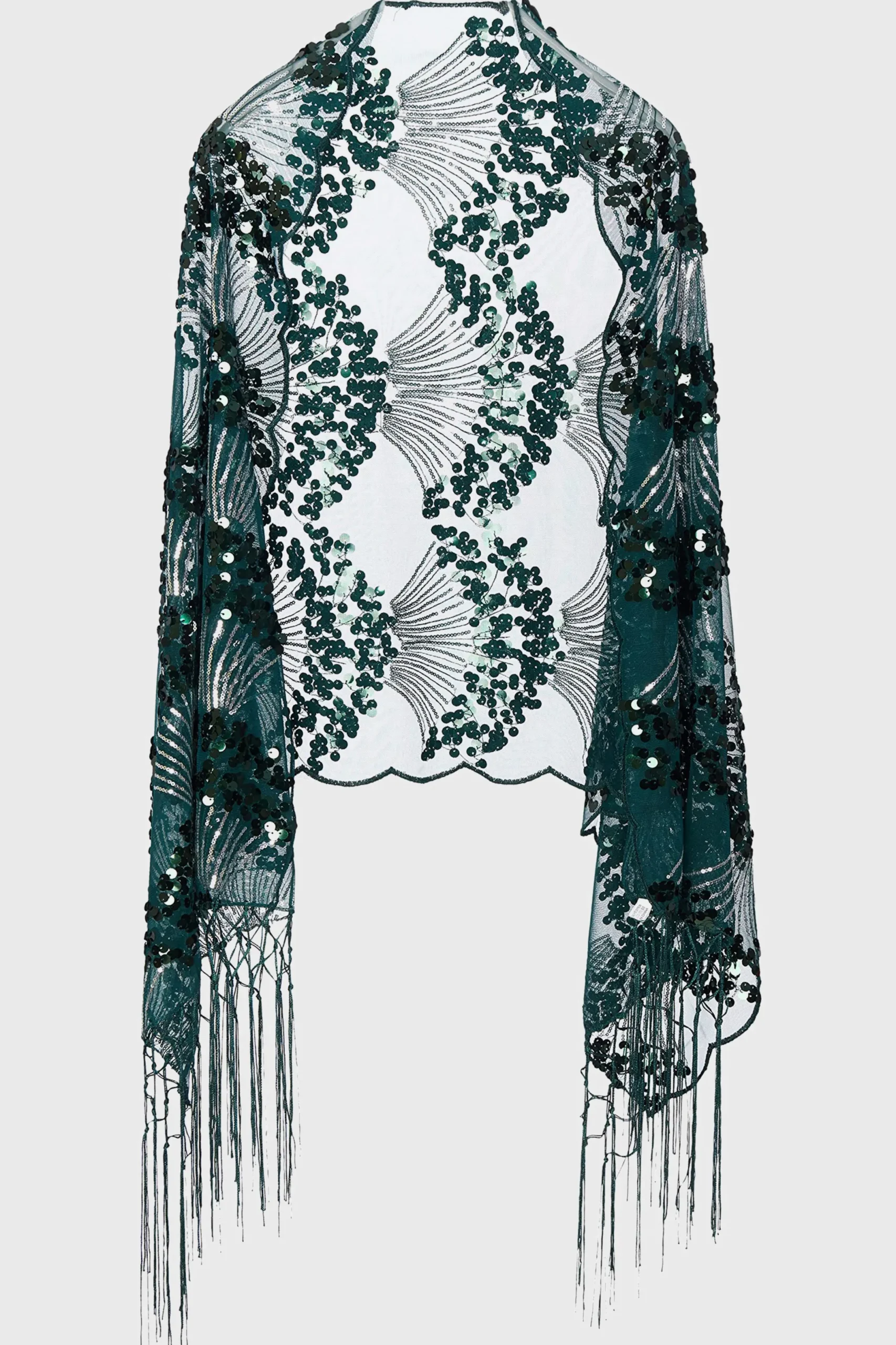 BABEYOND Shawls & Scarves<Sequined Shell Embroidery Evening Shawl