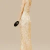 BABEYOND Prom | Evening Dresses<Sheer Scoop Neck Sequin Cocktail Dress