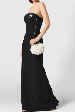 BABEYOND Handbags | Vintage<Shell Shaped Pearl Beaded Clutch