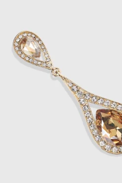 BABEYOND Earrings | Rhinestone<Shimmering Rhinestone Teardrop Dangle Earrings