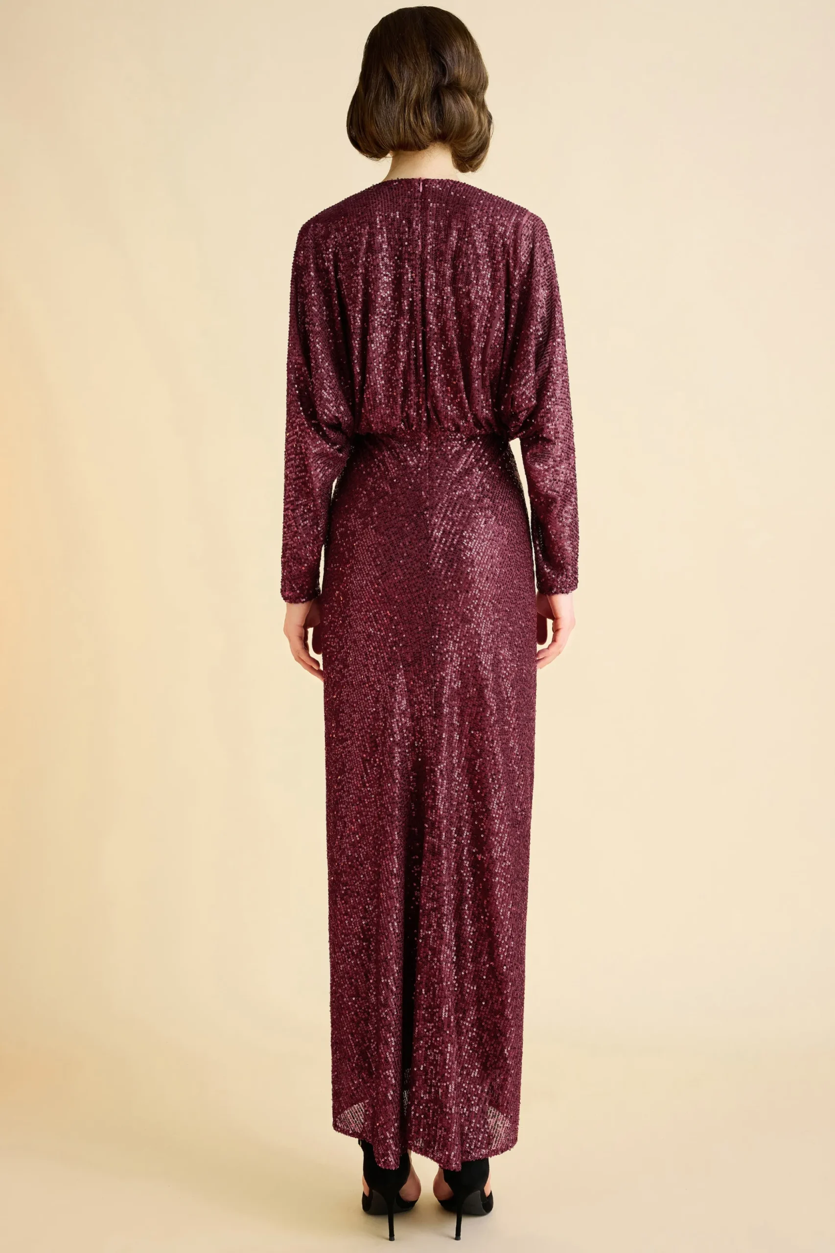 BABEYOND Evening Dresses | Formal Dresses<Shimmering Ruched Sequin Evening Gown