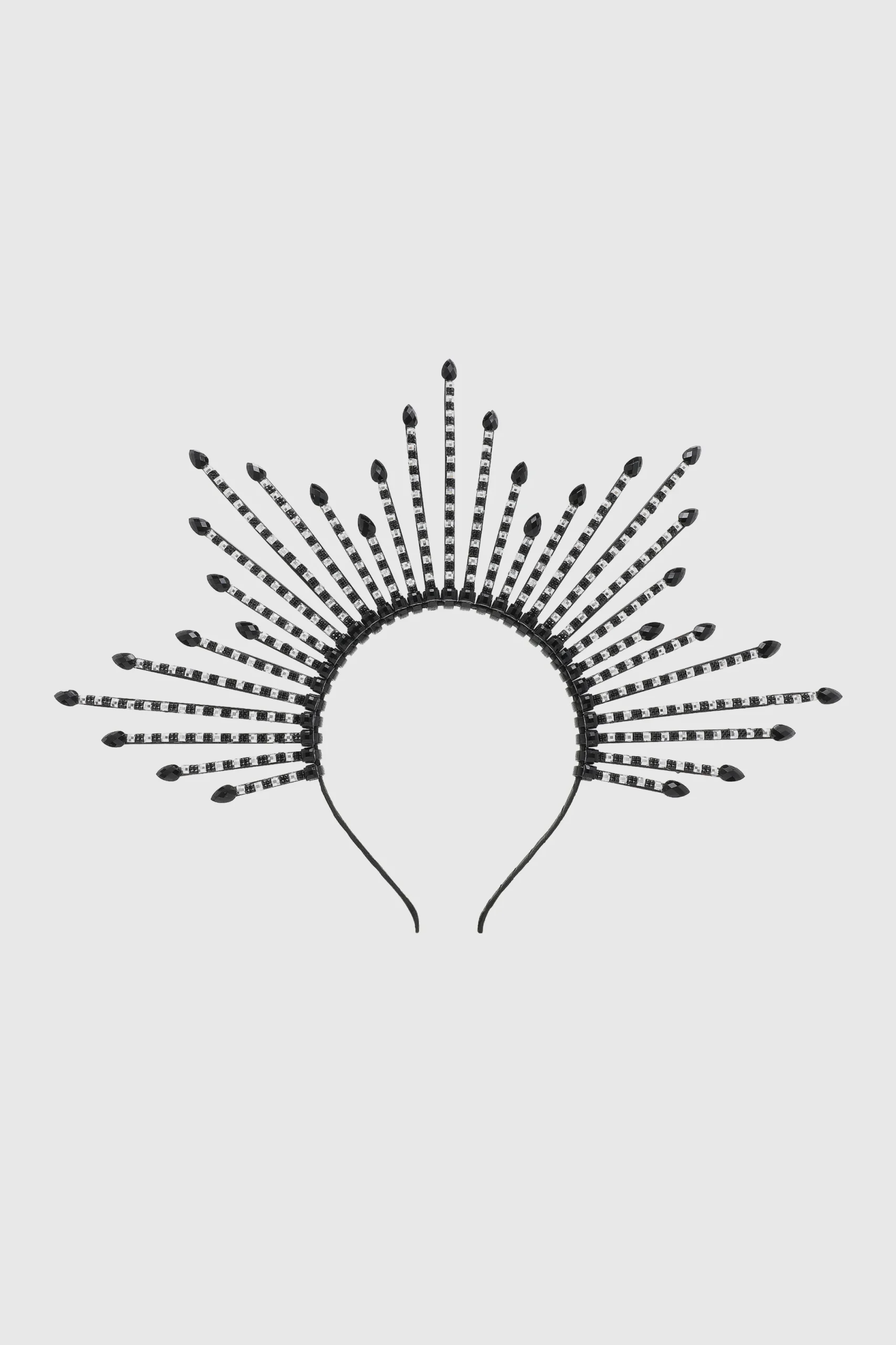 BABEYOND Halo Crown<Shining Rhinestone Sunburst Spiked Halo Crown