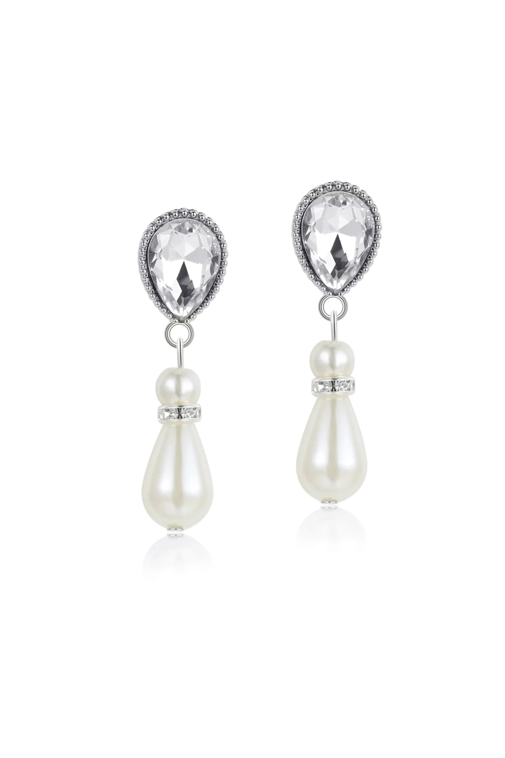BABEYOND Necklaces | Vintage<Shiny Layered Pearl Rhinestone Necklace Set