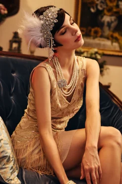 BABEYOND Necklaces | Vintage<Shiny Layered Pearl Rhinestone Necklace Set
