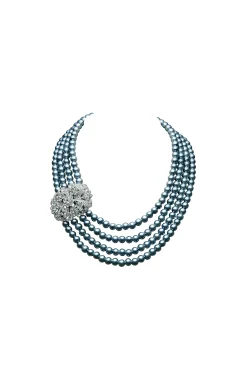 BABEYOND Necklaces | Vintage<Shiny Layered Pearl Rhinestone Necklace Set