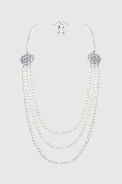 BABEYOND Necklaces | Pearl<Shiny Multilayer Pearl Necklace Set